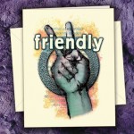 friendly 2 note card