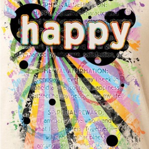 happy 1 t-shirt logo